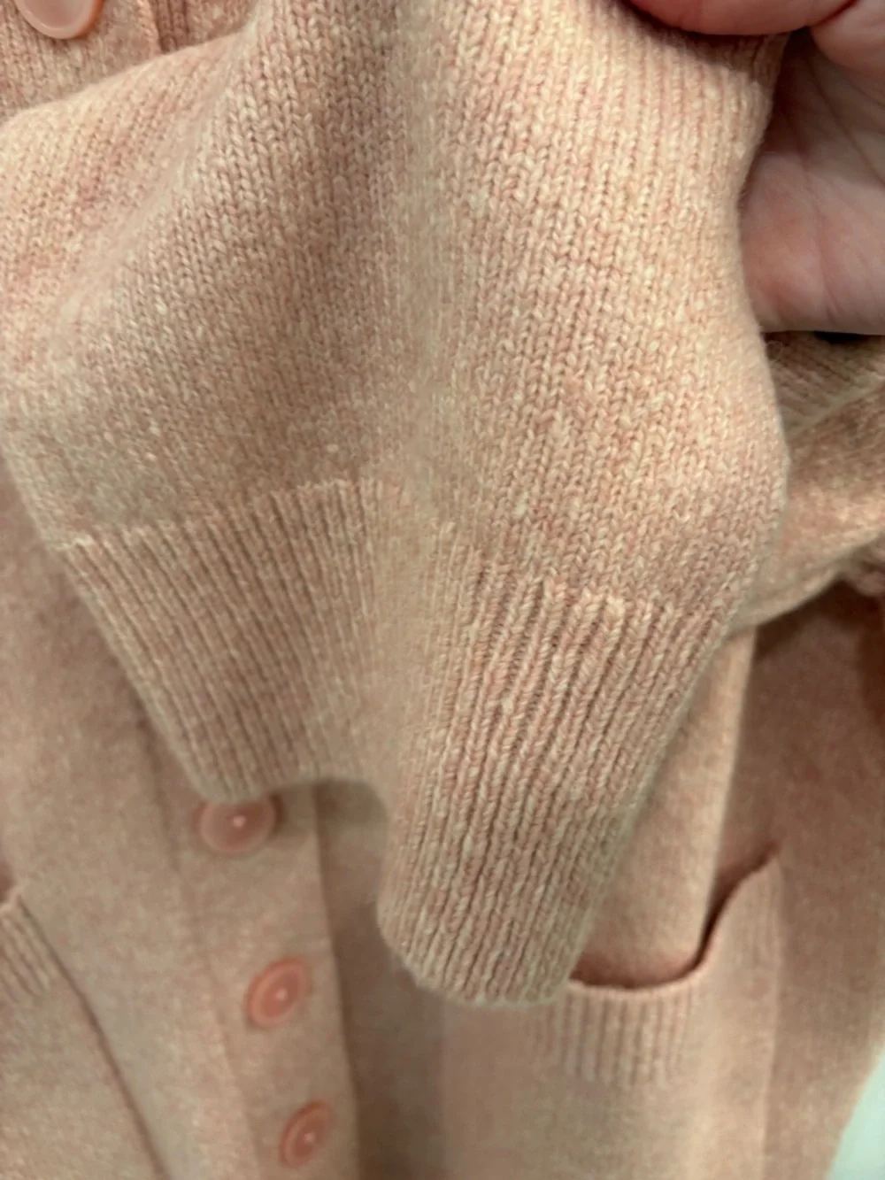 J.Crew Dusty Rose Oversized Milano Stitch Wool Alpaca Blend Cardigan Size Medium - Picture 8 of 16